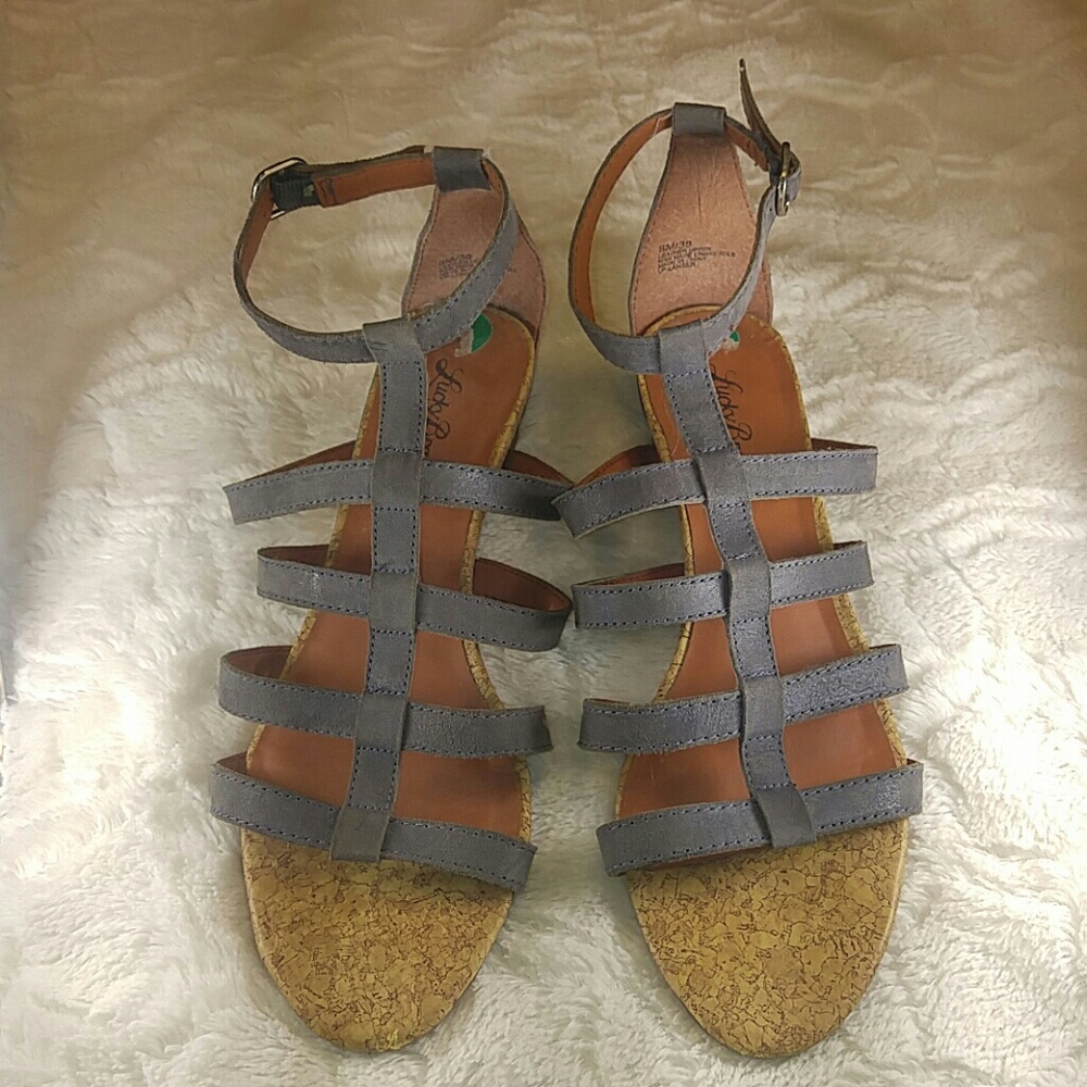 Gladiator Sandals- Blue Lucky Brand 8.5